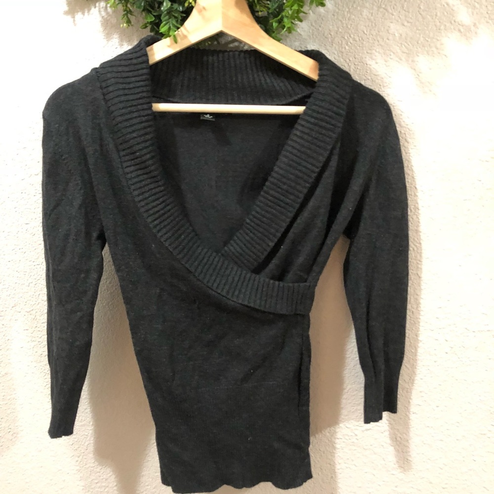 Wrap sweater